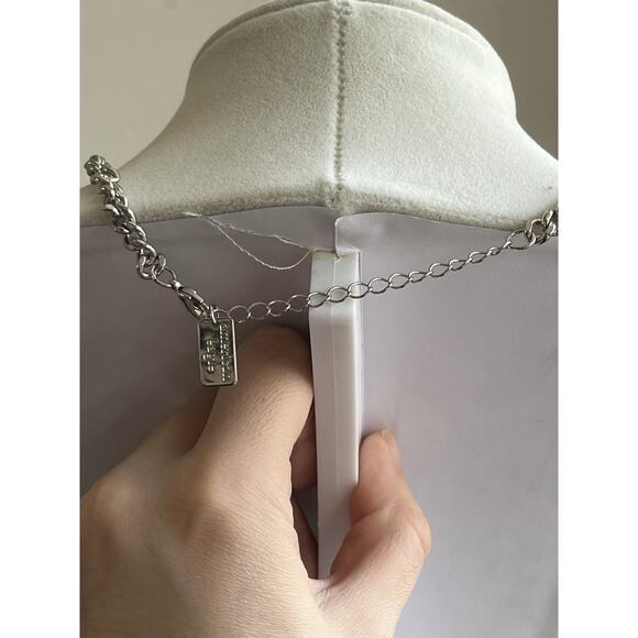 American Eagle Chocker Necklace Rhinestone Bling Ribbon 14-16 Inch - Picture 3 of 5